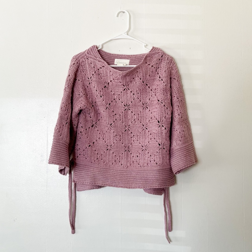 Anthropologie Kora Crochet Pullover Sweater NWOT - Picture 5 of 11